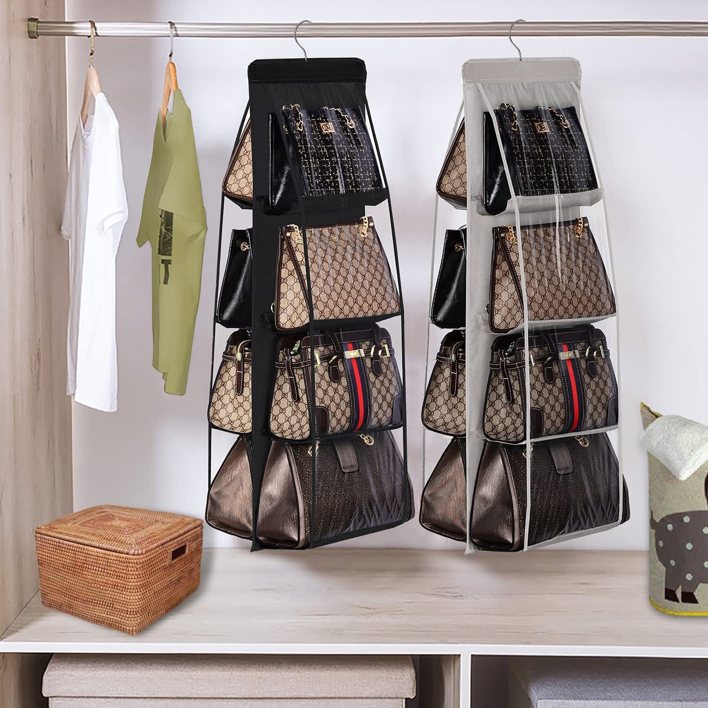 Oxford Cloth Closet Bag Organizer - Orchid Unique