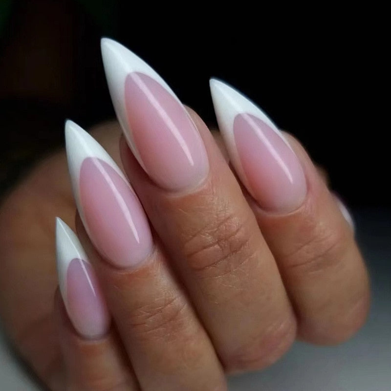 Almond Shape Fake Nails - Orchid Unique
