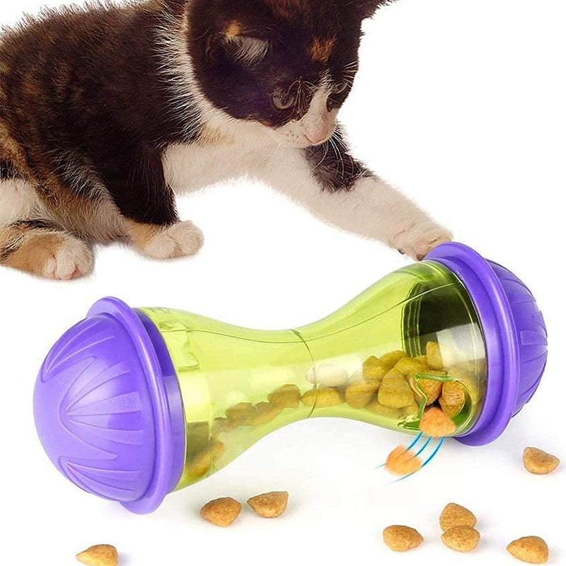 Interactive Cat Food Feeder - Orchid Unique
