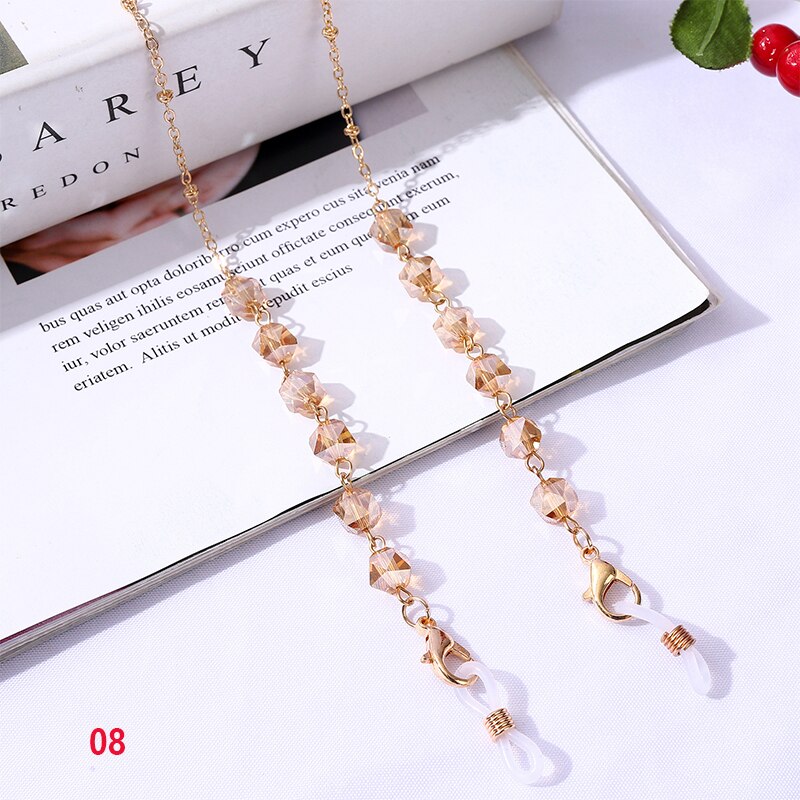 Bohemian Crystal Beaded Glasses Chains - Orchid Unique