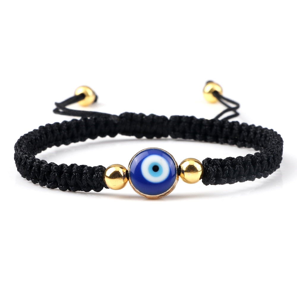 Evil Eye Braided Bracelet - Orchid Unique
