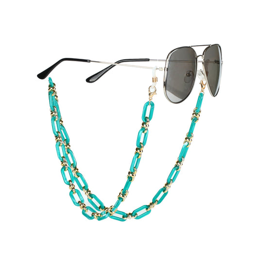 Acrylic Button Glasses Chain - Orchid Unique