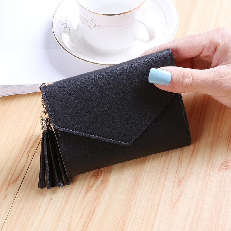 Short Tassel Wallet - Orchid Unique