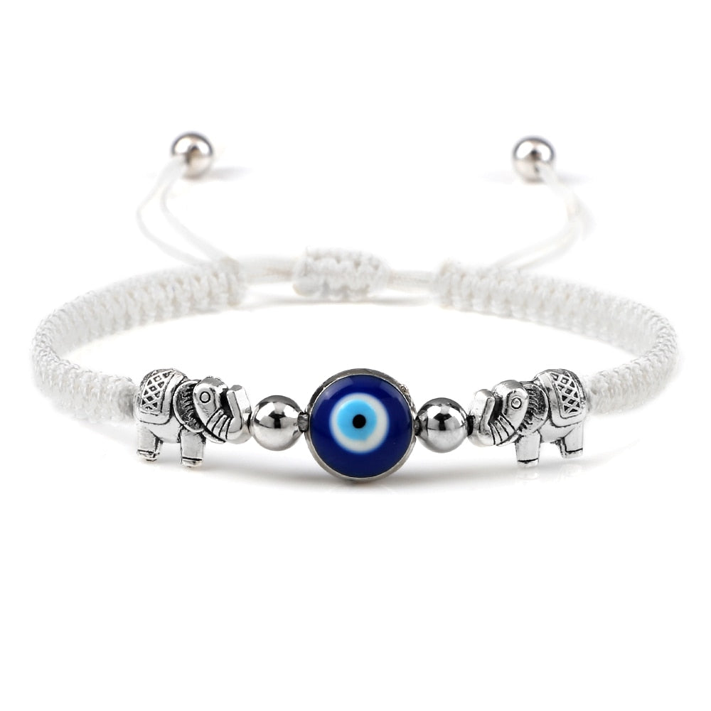 Evil Eye Braided Bracelet - Orchid Unique