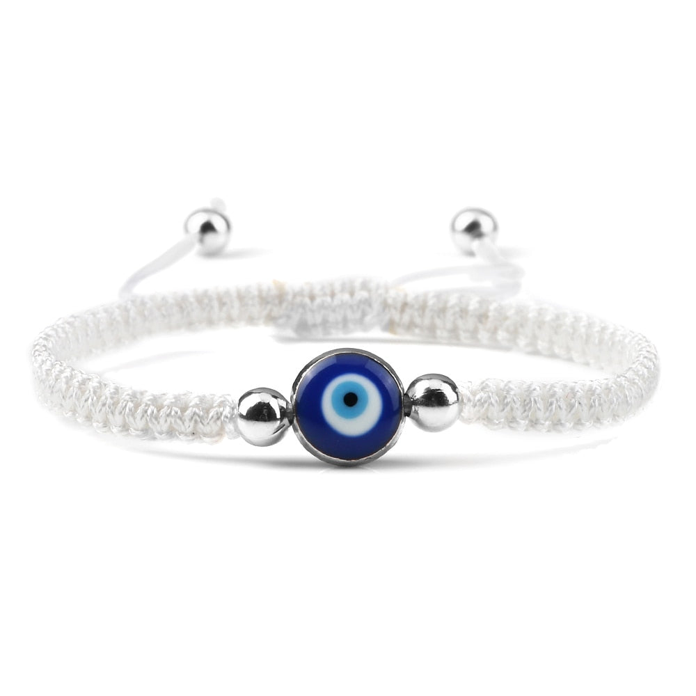 Evil Eye Braided Bracelet - Orchid Unique