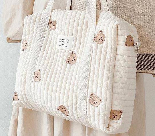 Cute Bear and Flower HandBag - Orchid Unique