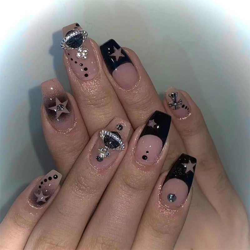 Cool Fashion Style False Nails - Orchid Unique