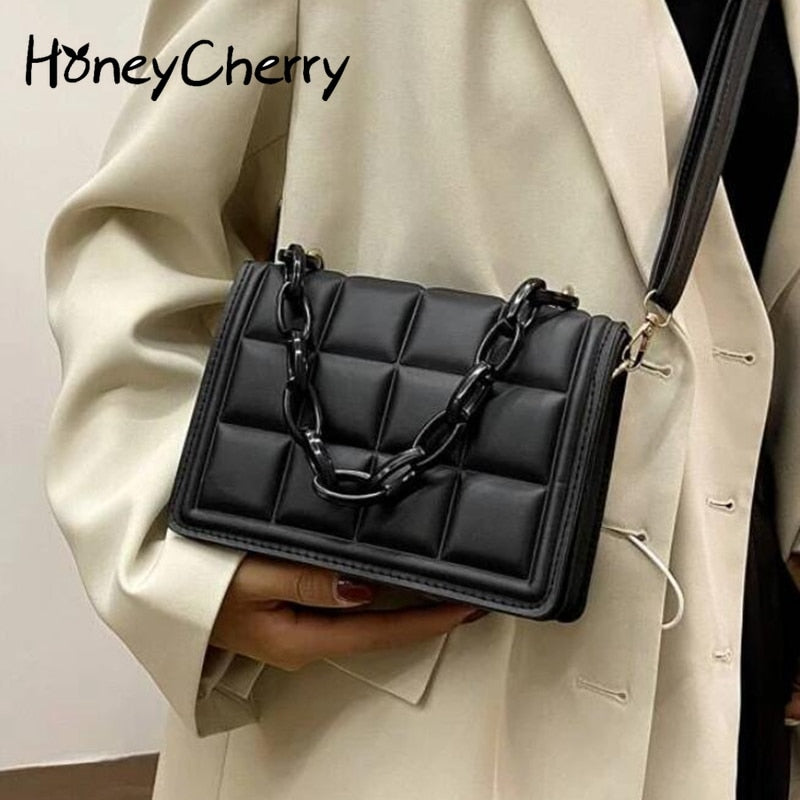 Honeycherry Geo Embossed Flap Mini purse - Orchid Unique