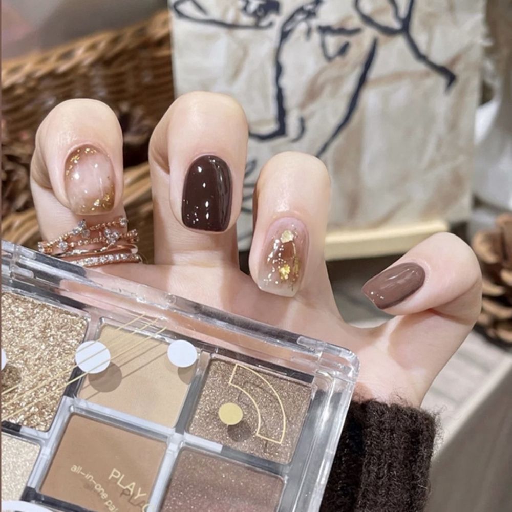 Square Head False Nail Tips - Orchid Unique