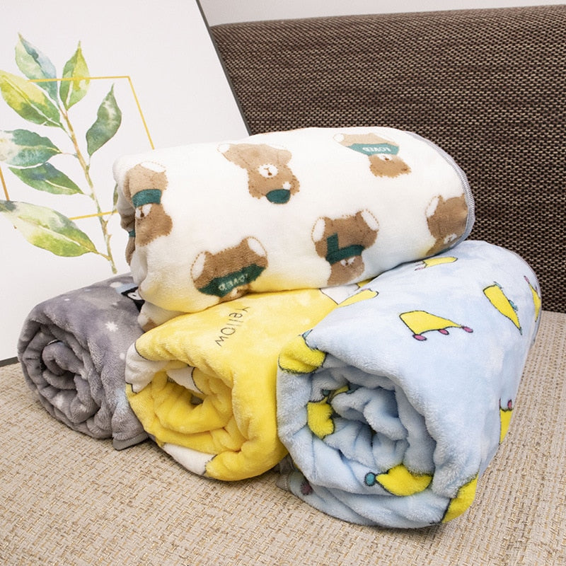 Soft flannel dogs and cats blanket - Orchid Unique