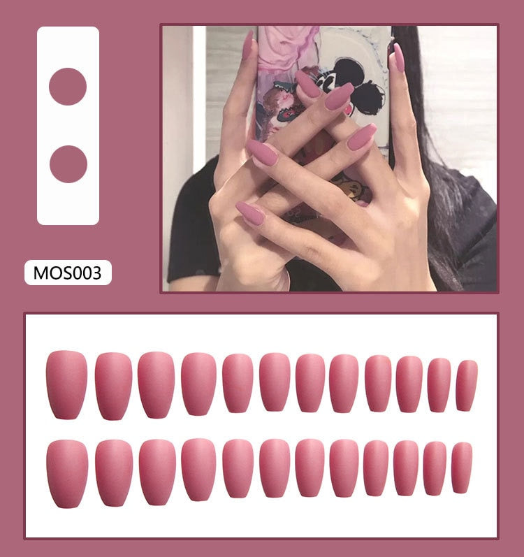Ballerina Fake Nails Press On - Orchid Unique