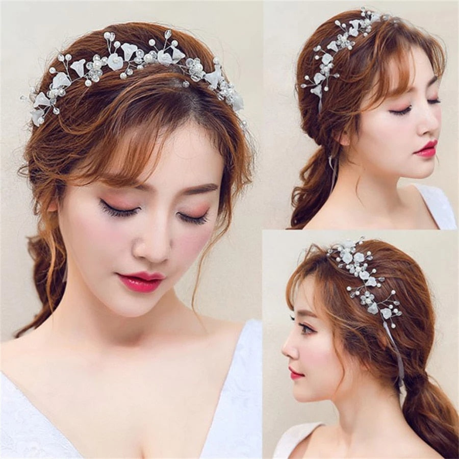 Spring Bohemian Pearl Crowns - Orchid Unique