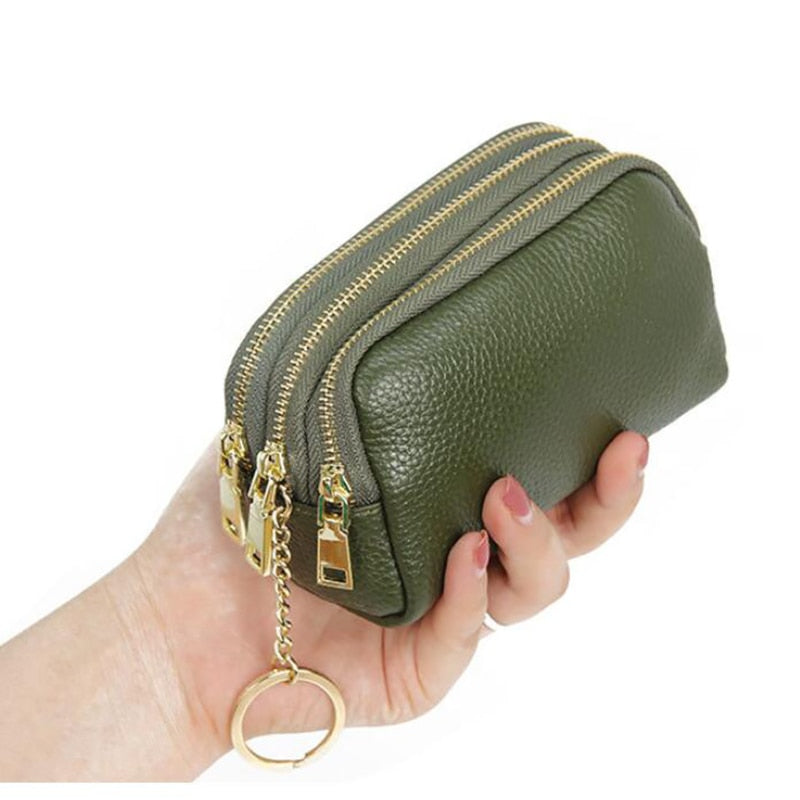 Genuine Leather Wallet - Orchid Unique