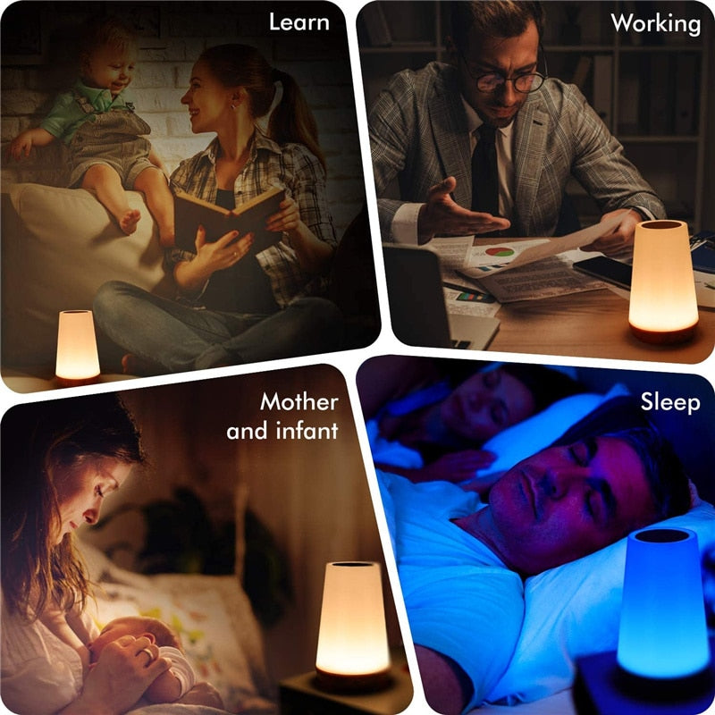 Table Sensor Control Colorful Lamp - Orchid Unique