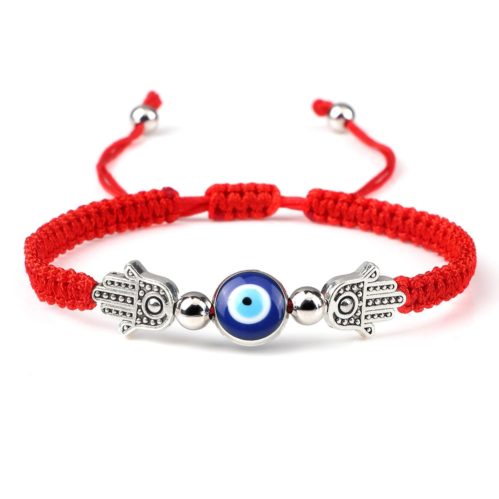 Evil Eye Braided Bracelet - Orchid Unique