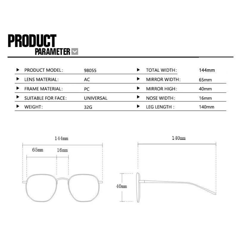 Retro Rectangle Sunglasses - Orchid Unique