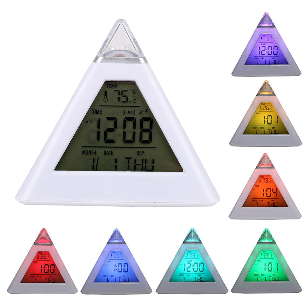 Digital Table Alarm Clock - Orchid Unique