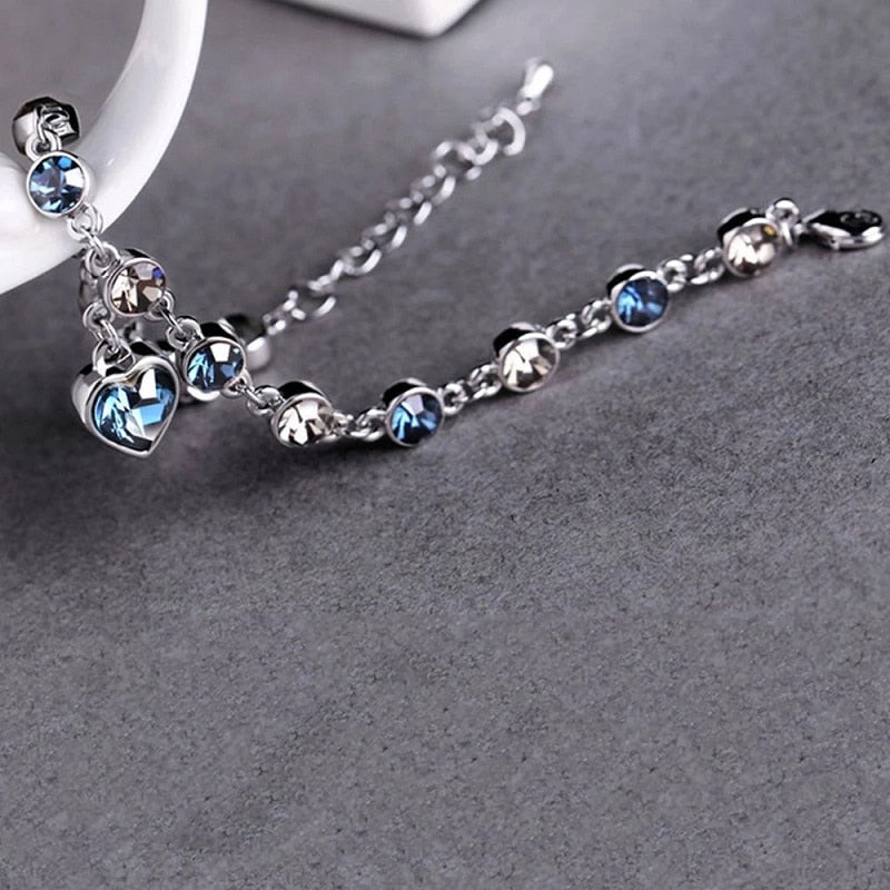 Heart of Ocean Pendant Bracelets - Orchid Unique