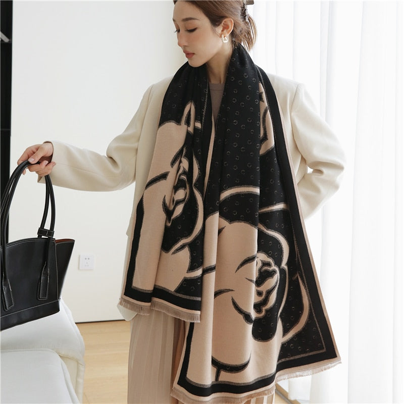 2023 Cashmere Winter Scarf for Women Luxury - Orchid Unique