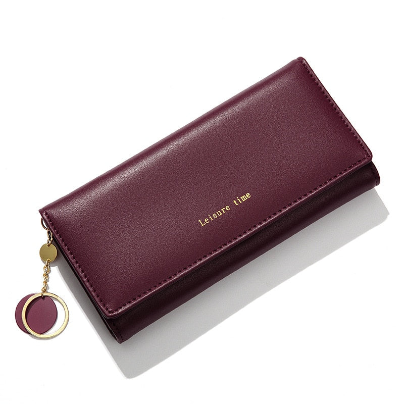 Leather Luxury Wallet - Orchid Unique