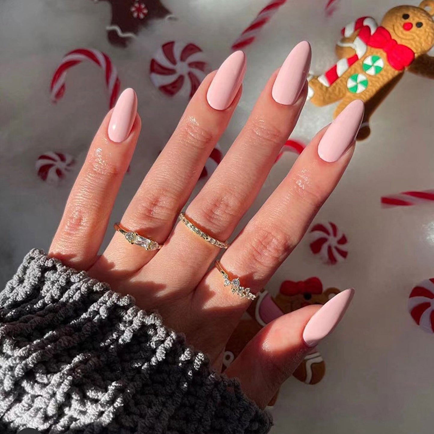 Mid-length False Nails With Glue - Orchid Unique