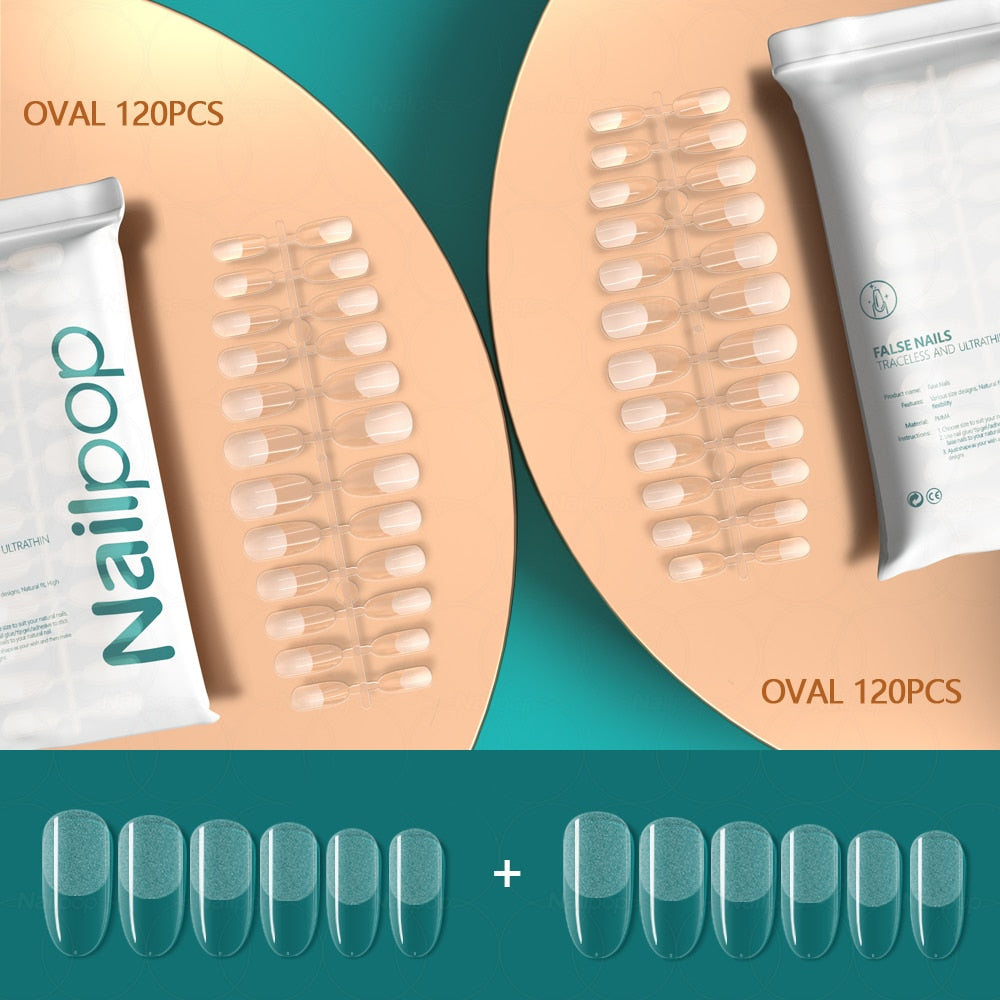 Press on False Nails - Orchid Unique