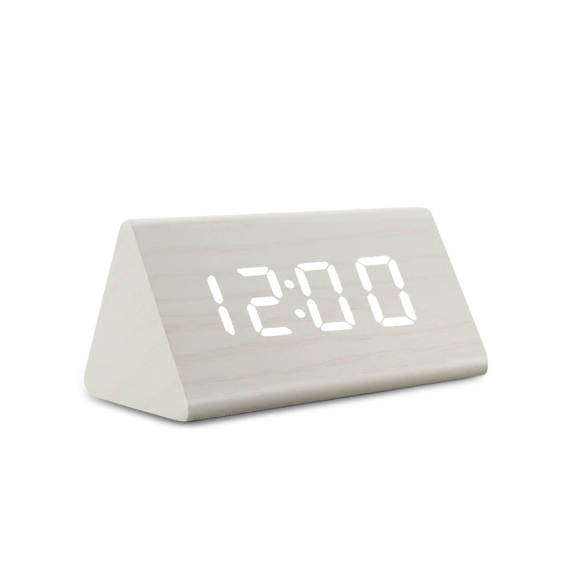 Digital Clock LED Wooden Alarm Clock Table - Orchid Unique