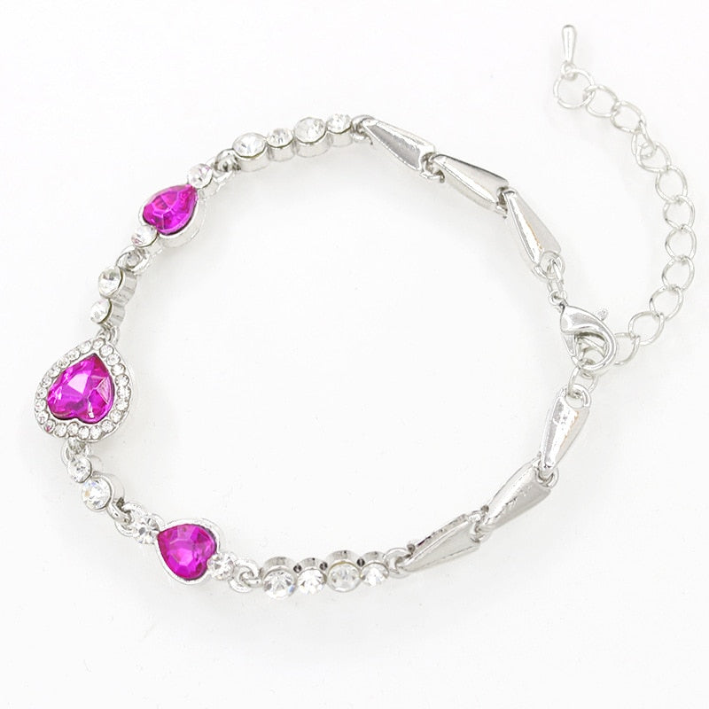 Heart of Ocean Pendant Bracelets - Orchid Unique