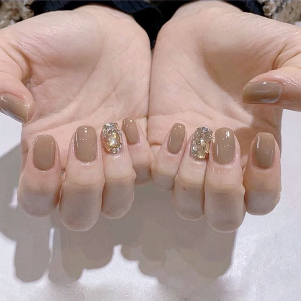 Square Head False Nail Tips - Orchid Unique