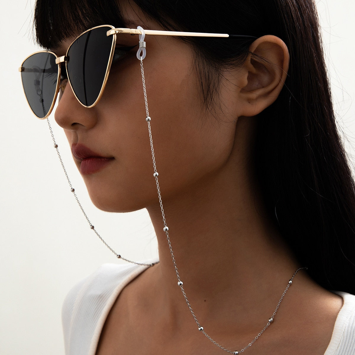 Pearl Glasses Chain - Orchid Unique