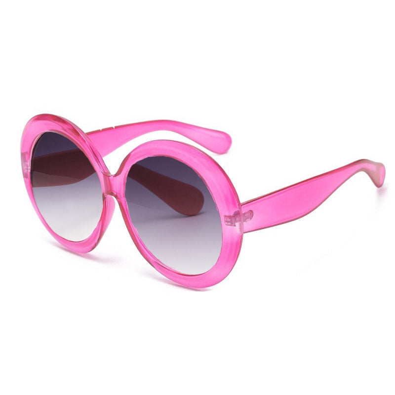 Oversized Unisex Round Sunglasses - Orchid Unique