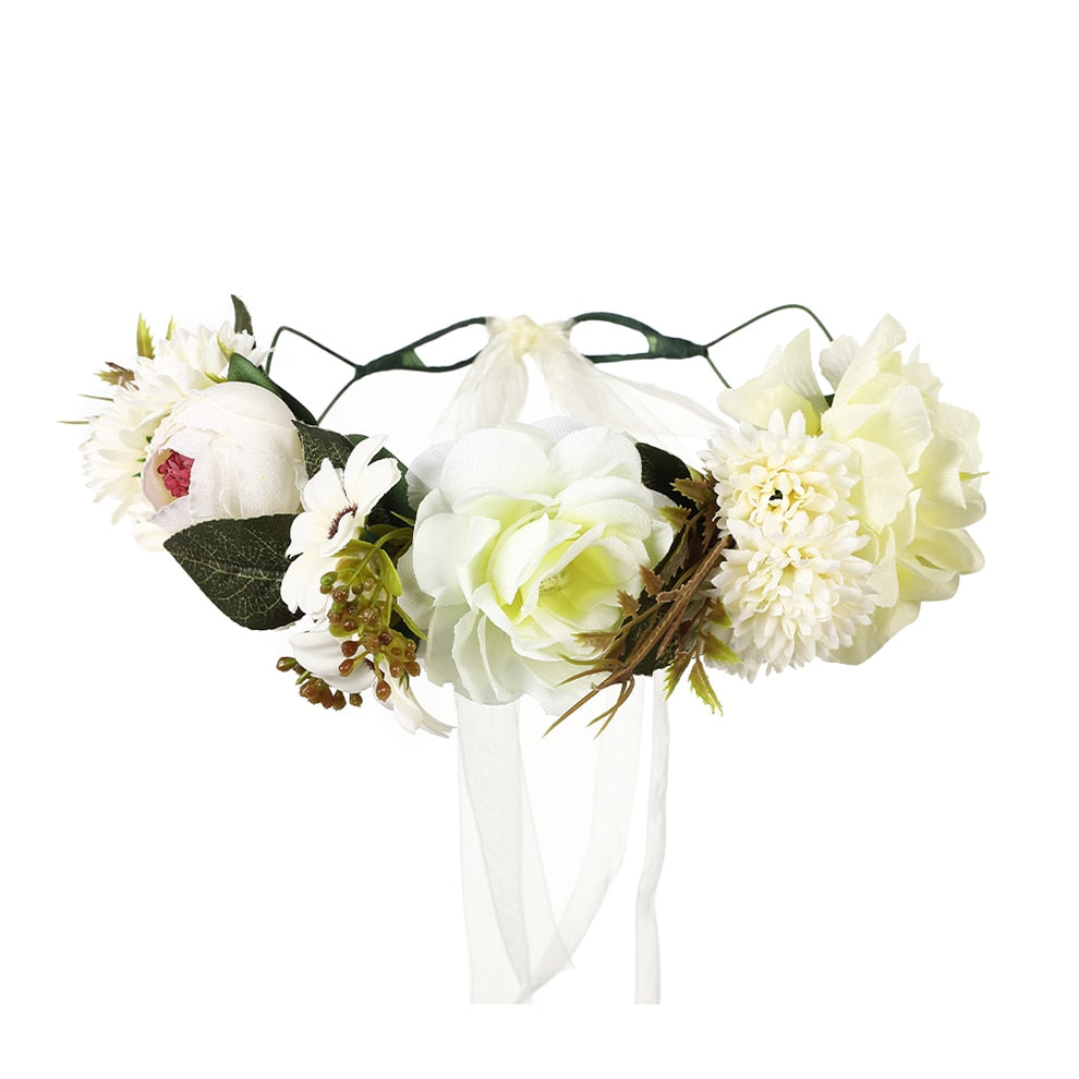 Molans Spring Bohemian Flower Crowns - Orchid Unique