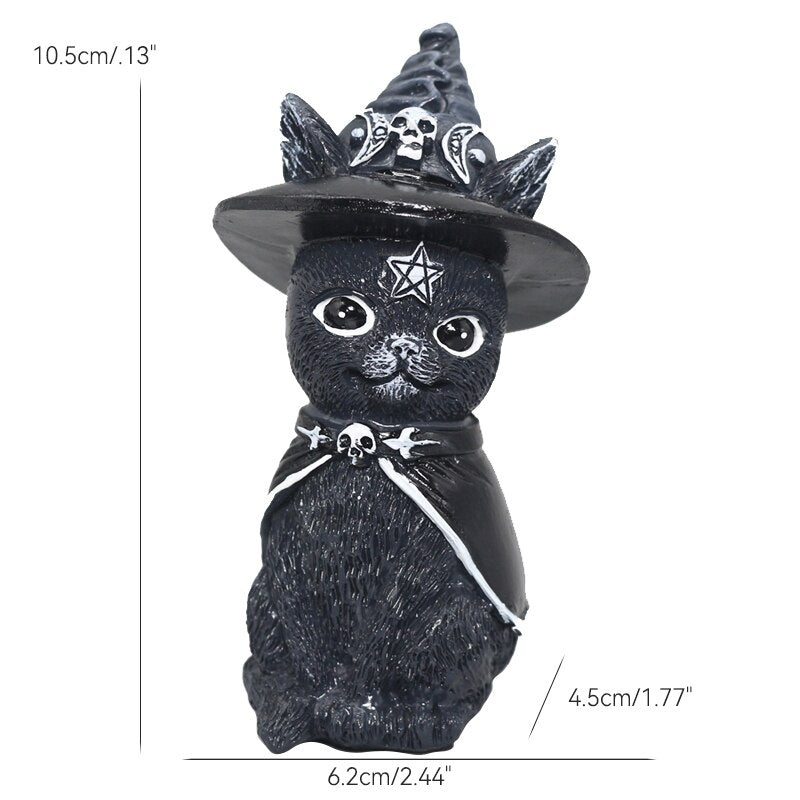 Kawaii Cute Magic Devil Black Cat For Desktop - Orchid Unique