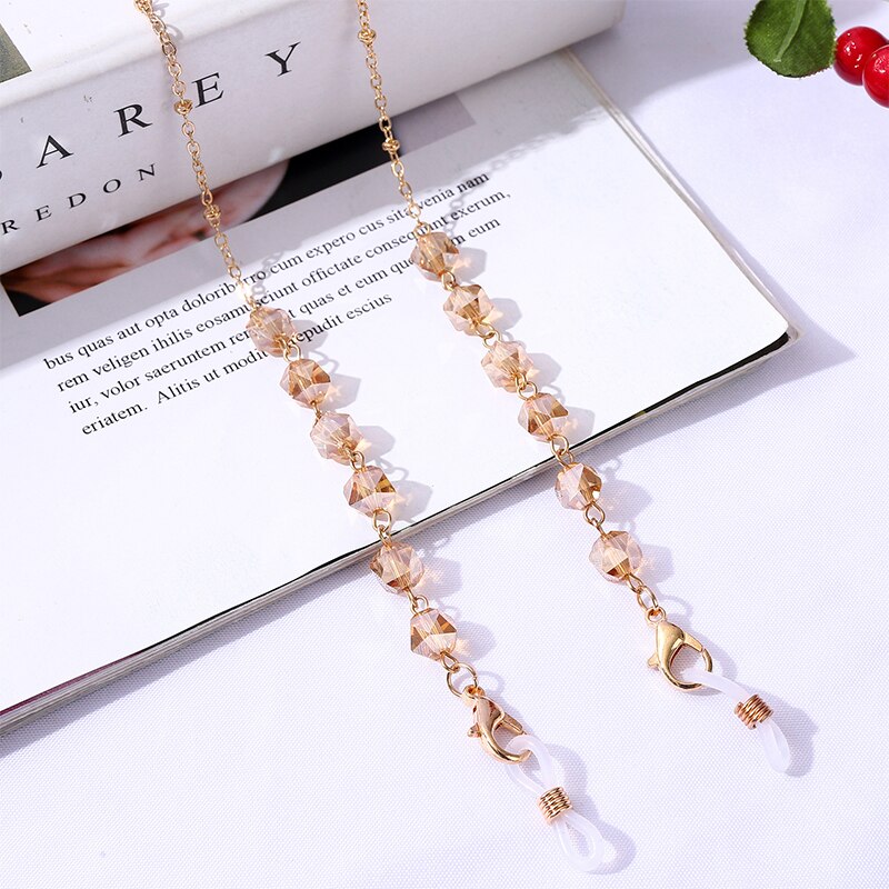Bohemian Crystal Beaded Glasses Chains - Orchid Unique
