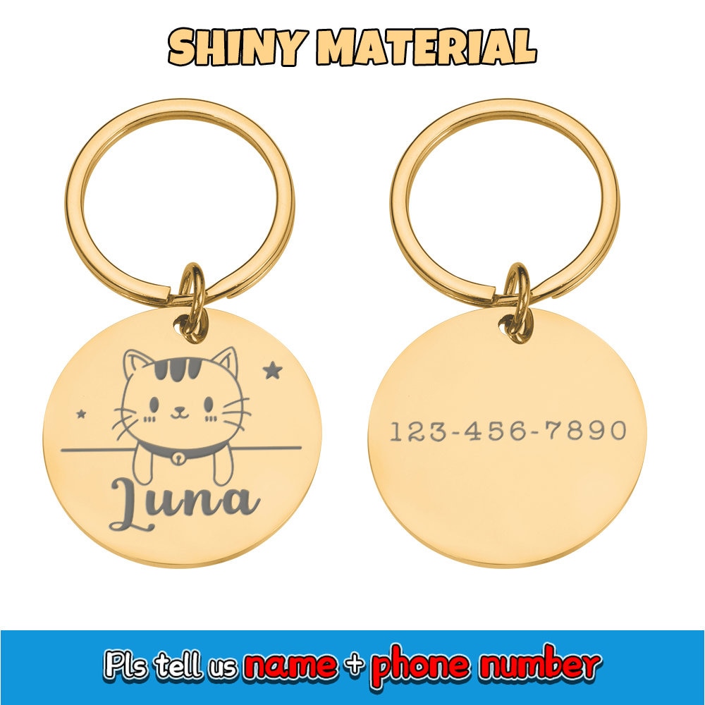Personalized engraving pet tags - Orchid Unique