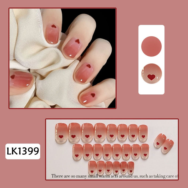 Cute Wearable Press On Nail Art - Orchid Unique