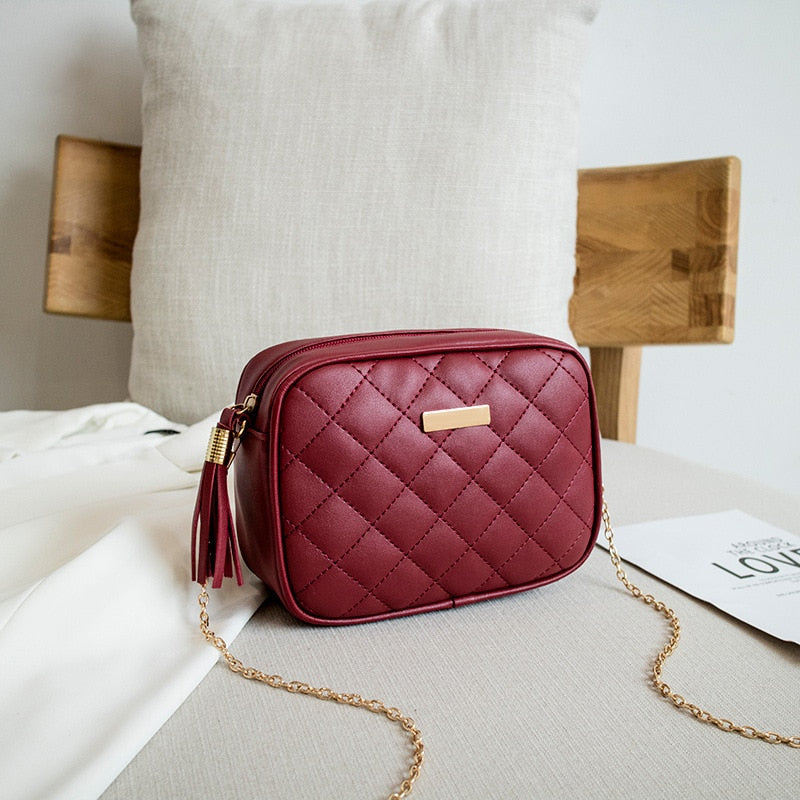 Tassel Small Messenger Crossbody Bags - Orchid Unique