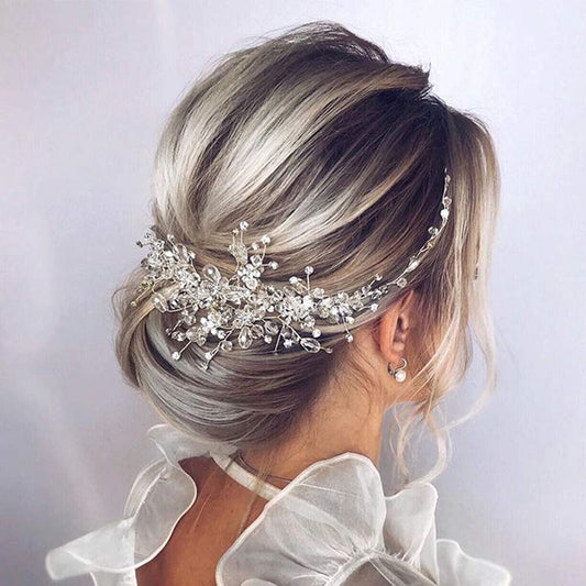 Pearl Crystal Wedding Hair Combs - Orchid Unique
