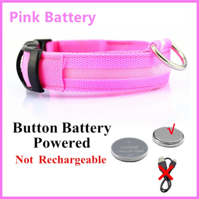 LED adjustable collar safely - Orchid Unique
