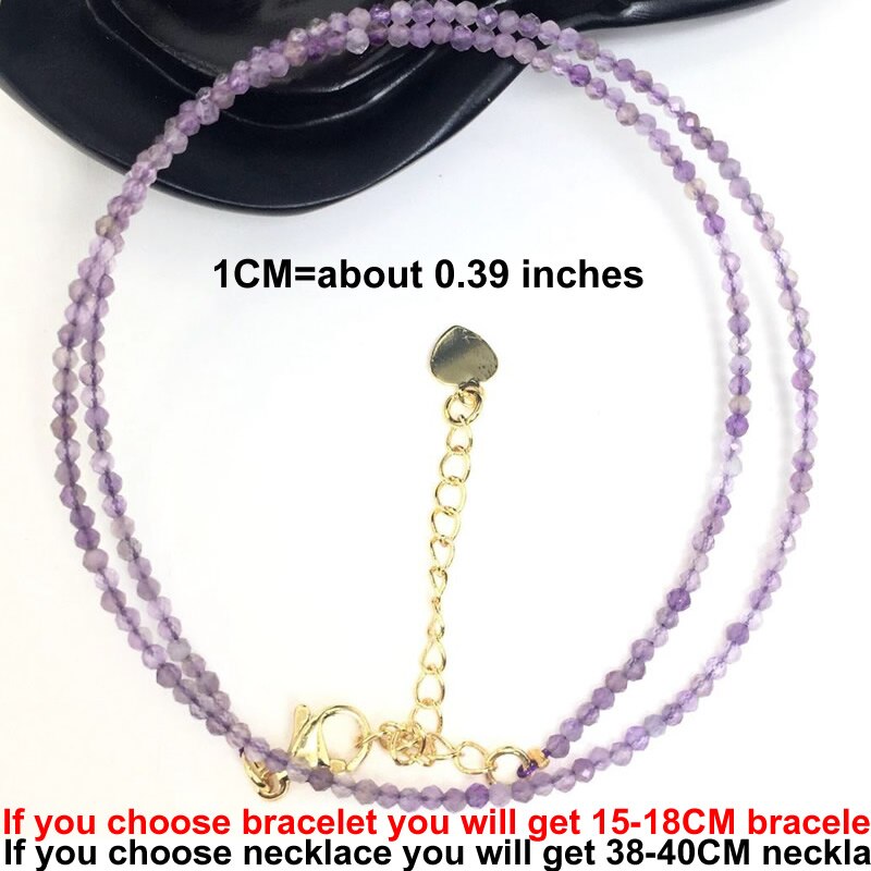 Faceted Gemstones beads Bracelet - Orchid Unique
