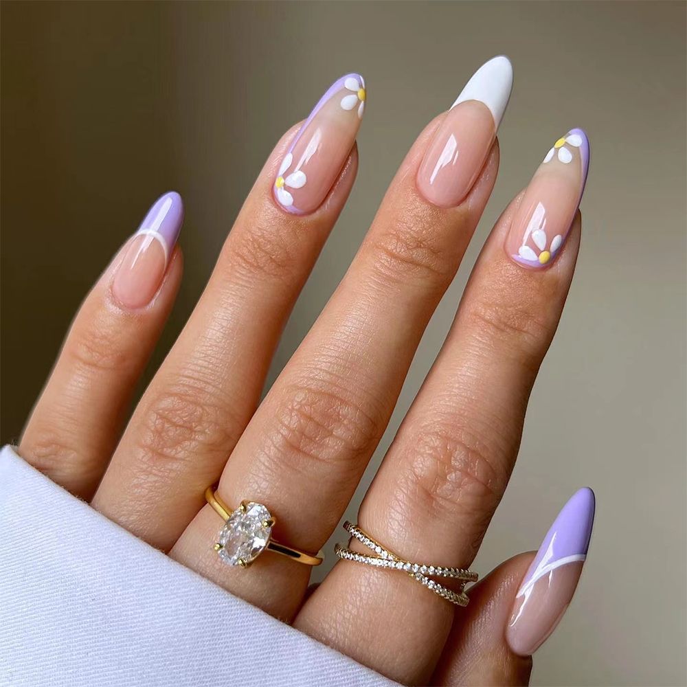 Full Cover Acrylic Nails - Orchid Unique