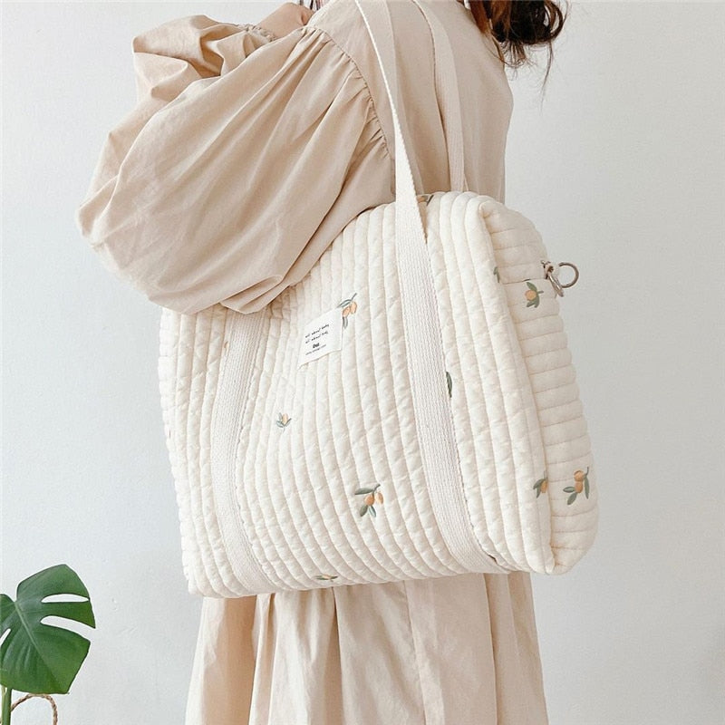 Newborn Baby Care Diaper and Storage Organizer Large Handbags - Orchid Unique