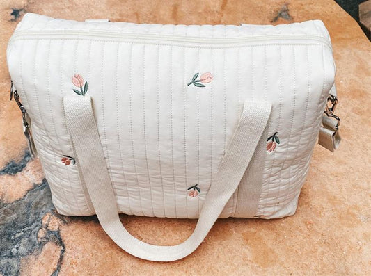 Cute Bear and Flower HandBag - Orchid Unique