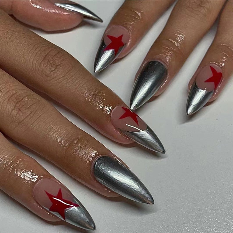 Cool Fashion Style False Nails - Orchid Unique