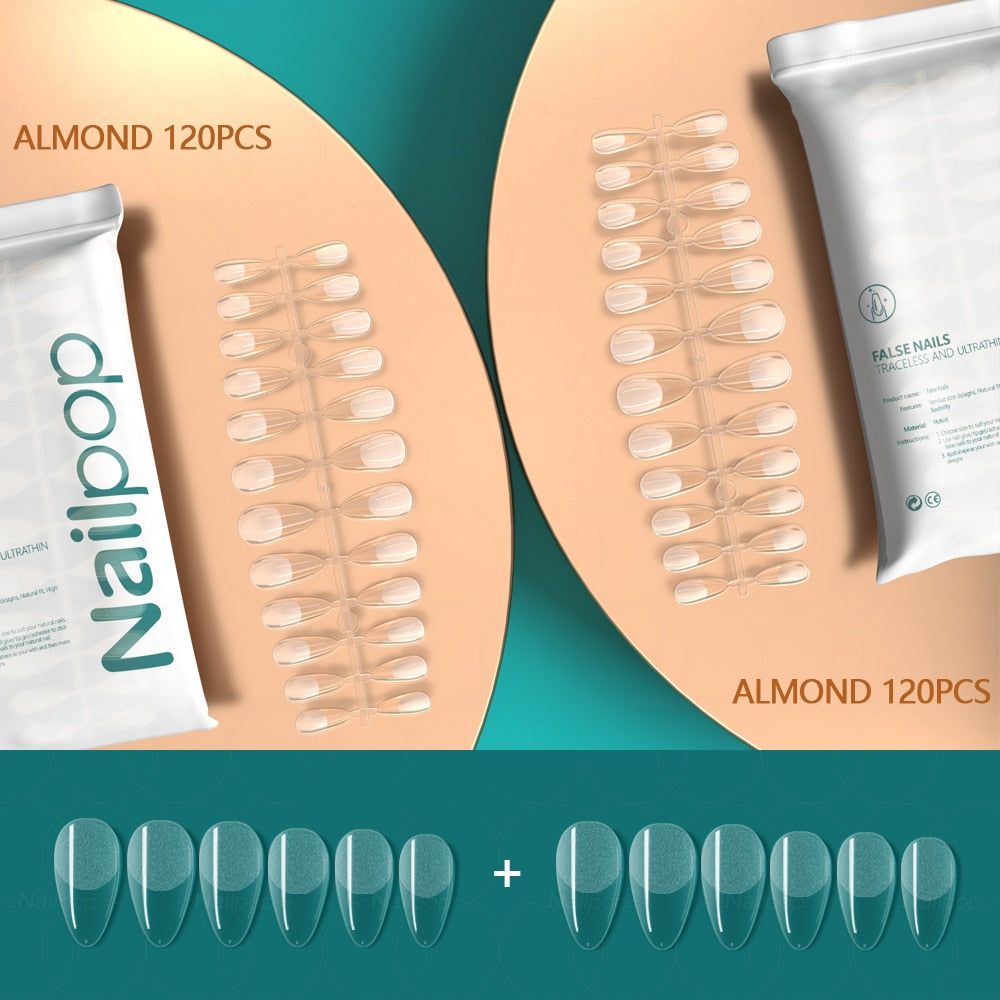 Press on False Nails - Orchid Unique