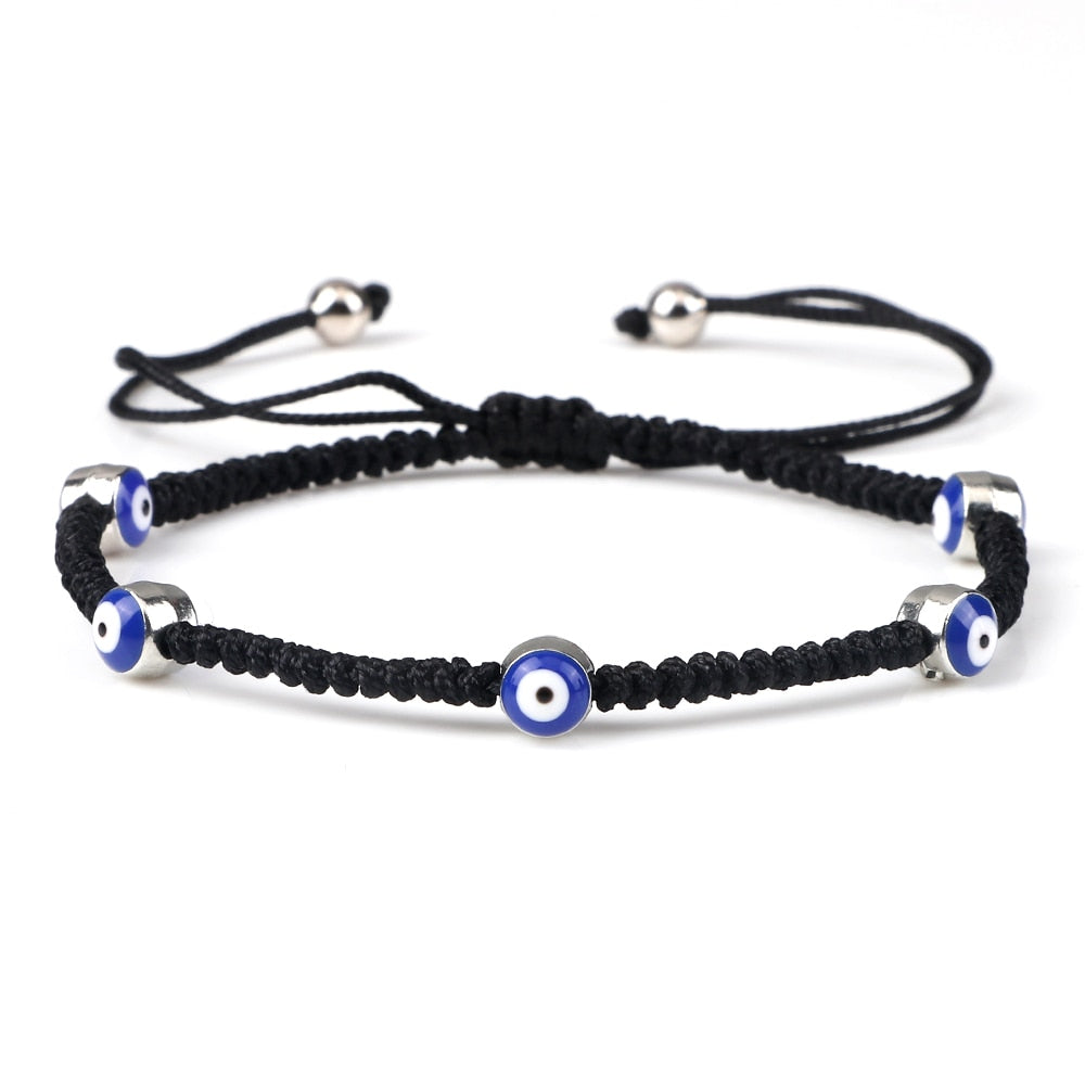 Evil Eye Braided Bracelet - Orchid Unique