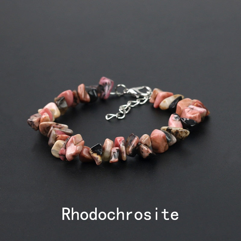 Irregular Energy Stone Bracelet - Orchid Unique