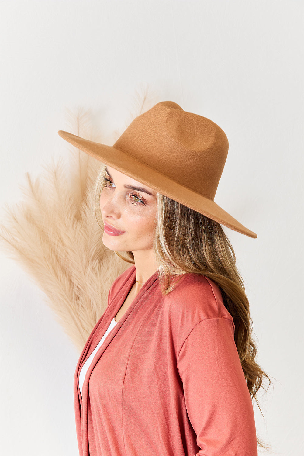 Fame Flat Brim Fedora Fashion Hat Orchid Unique 