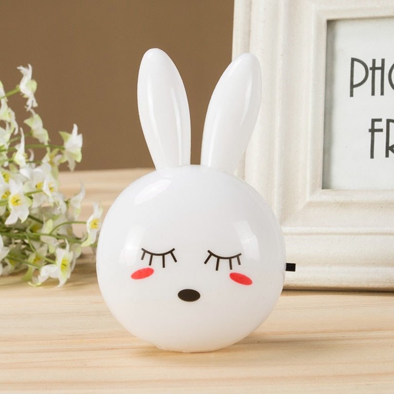 3 Colors LED Cartoon Rabbit Night Lamp - Orchid Unique