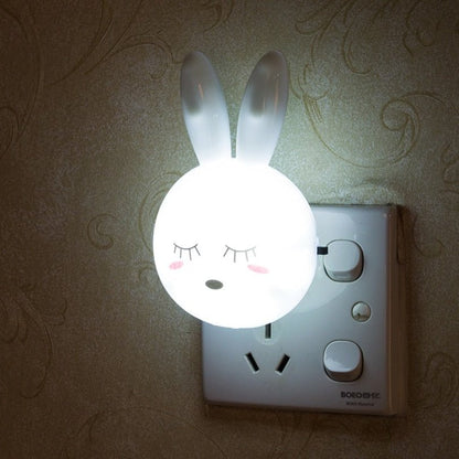 3 Colors LED Cartoon Rabbit Night Lamp - Orchid Unique